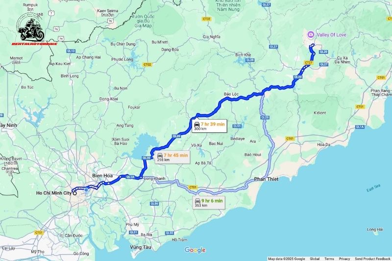 Route 1: Bao Loc Pass Route