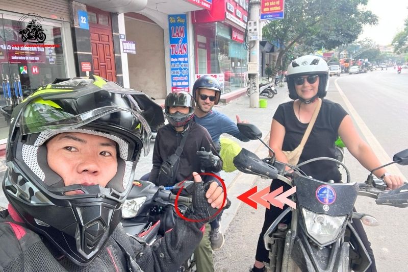 Gloves at Rental Motorbike have a light layer of padding