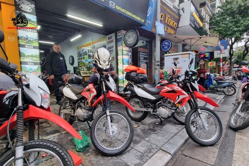 100% new motorcycle at Rental Motorbike