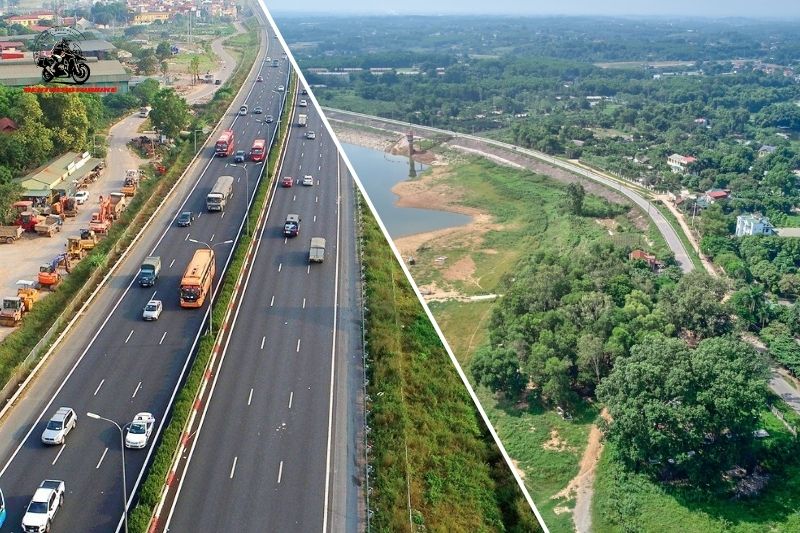 Route map for motorbike tour from Hanoi to Ha Giang